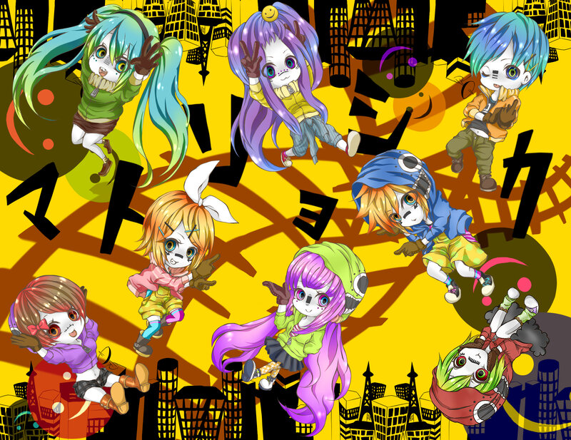 Chibi Anime Characters — Yellow, Playful