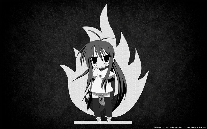 Chibi Anime Girl — Black