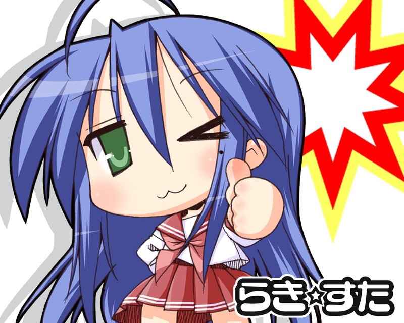 chibi anime girl giving thumbs up