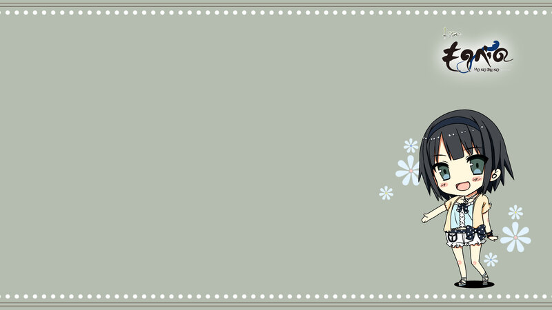Chibi Anime Girl — Gray, Cheerful