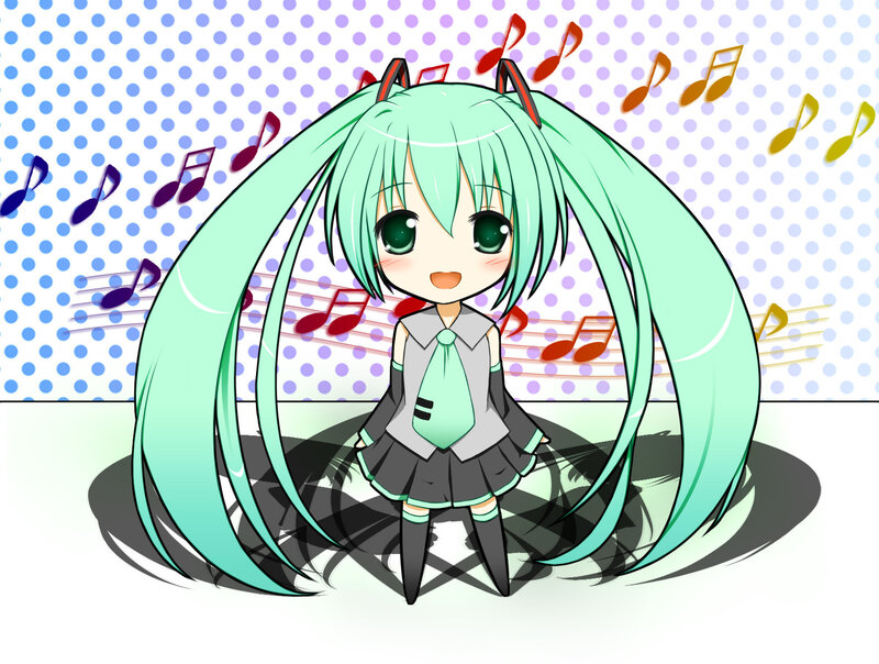 Chibi Anime Girl — Green