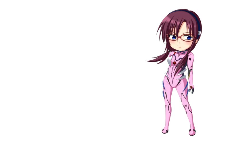 Chibi anime girl in pink suit