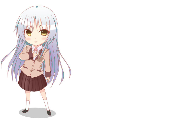 chibi anime girl in school uniform