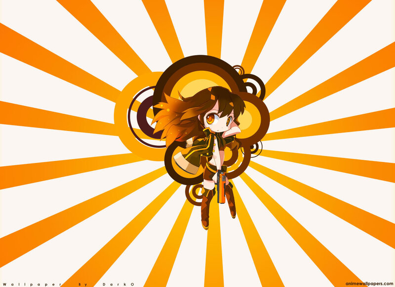 Chibi Anime Girl — Orange