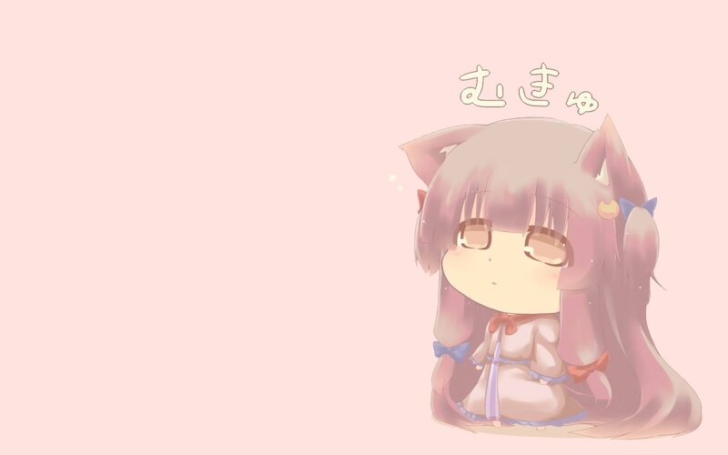 Chibi Anime Girl — Pink, Calm