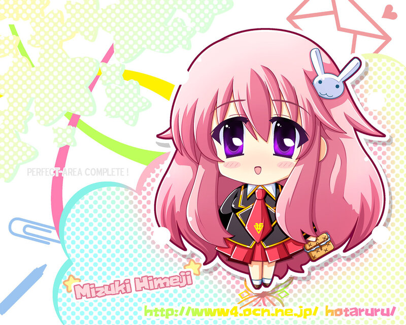 Chibi Anime Girl — Pink, Playful, School Uniform