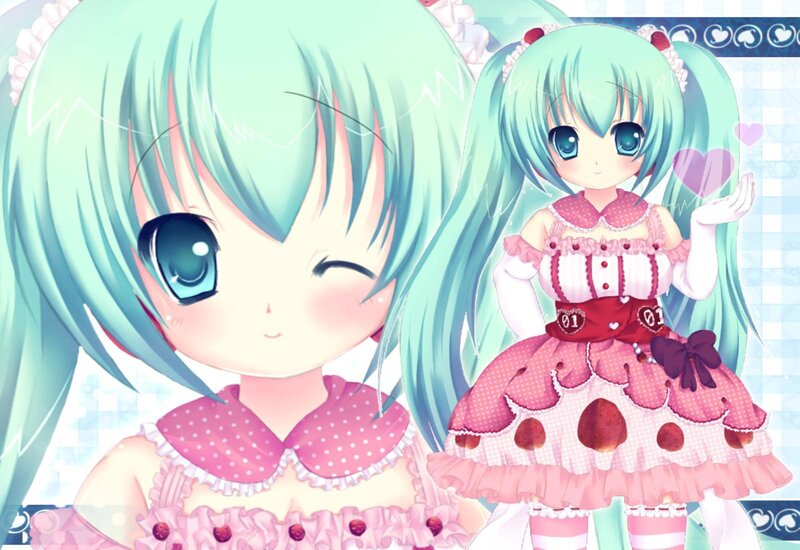 Chibi Anime Girl — Pink