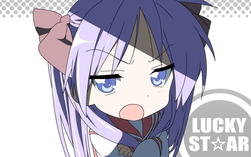 Chibi Anime Girl — Purple, Playful, Bow