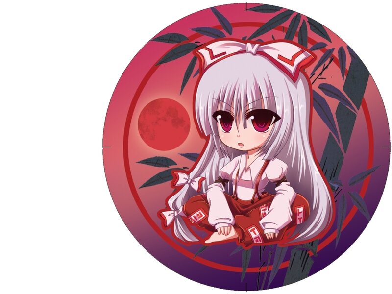 Chibi Anime Girl — Red, Dramatic