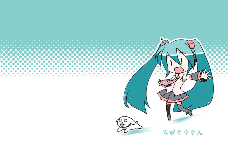 Chibi Anime Girl Running