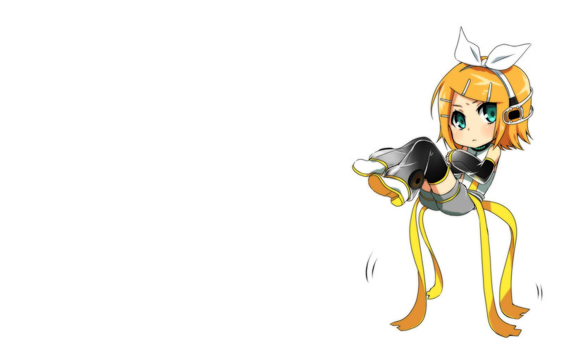 Chibi Anime Girl — White