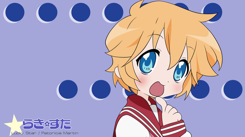 Chibi anime girl with blue eyes