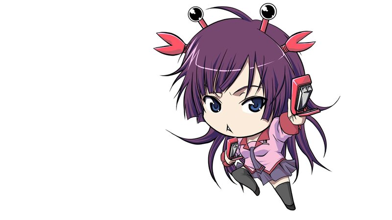 chibi anime girl with crab features