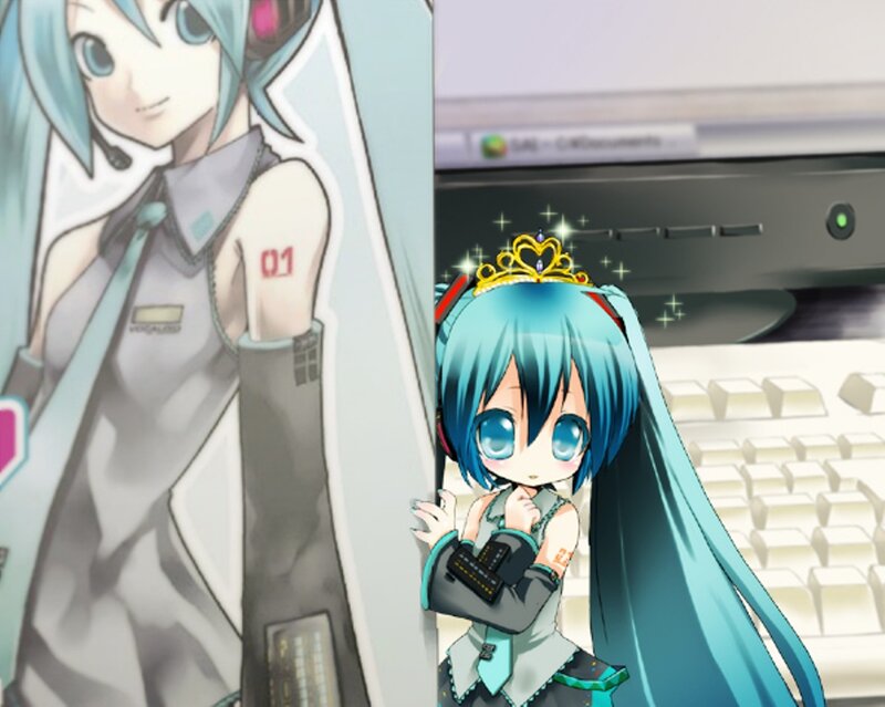 Chibi Anime Girl with Crown