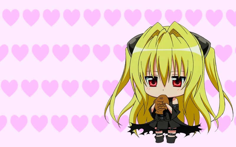 chibi anime girl with fish