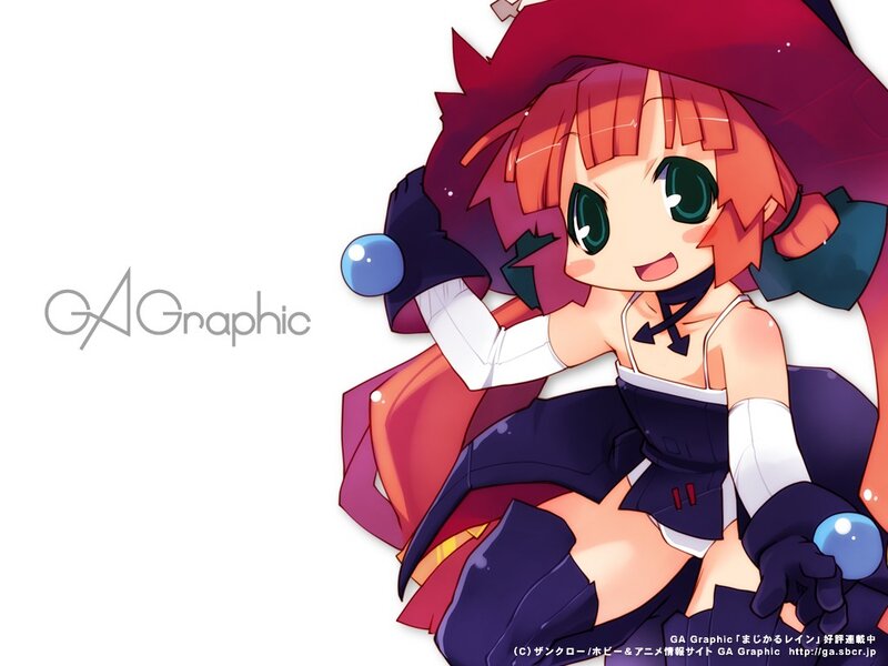 Chibi anime girl with red hair