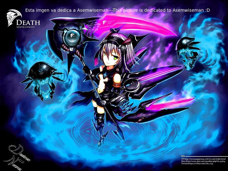 Chibi Anime Girl with Scythe