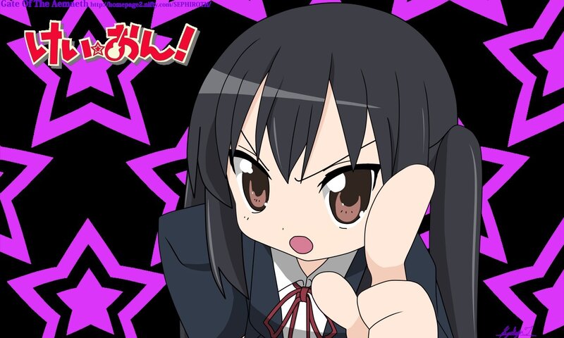 Chibi anime girl with stars