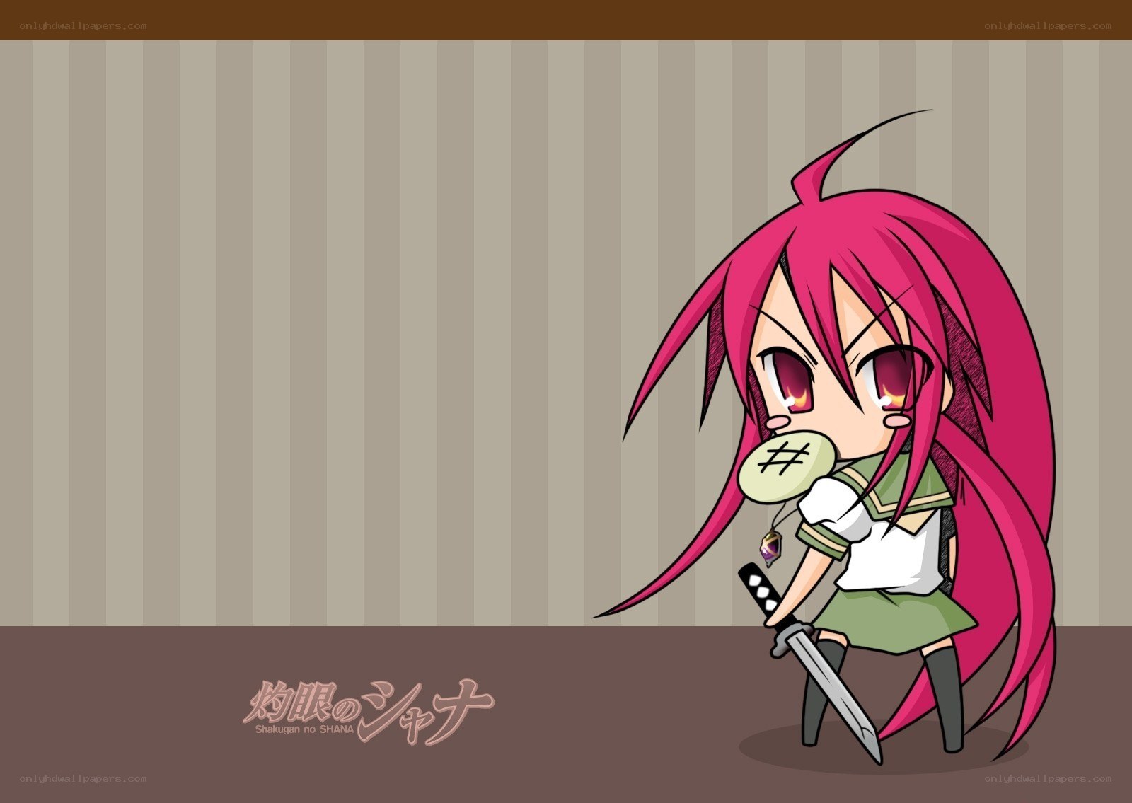 Chibi anime girl with sword