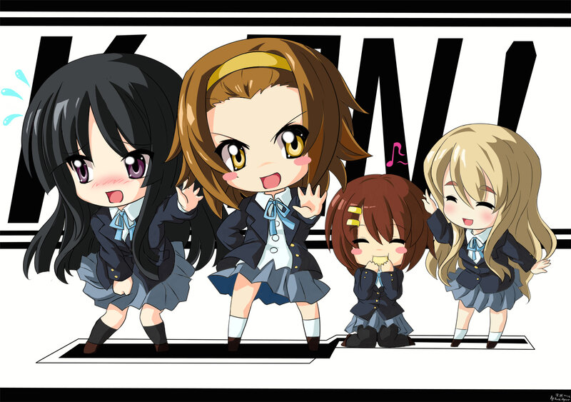 Chibi Anime Girls — Black