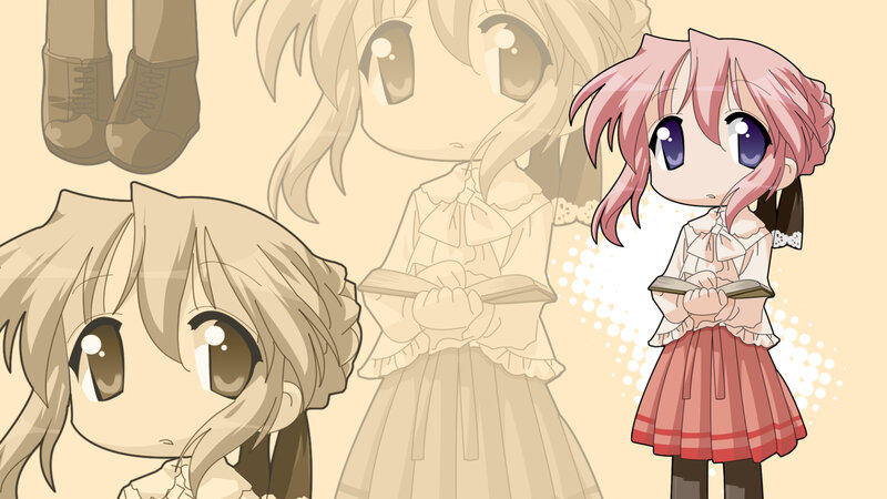 chibi anime girls collage