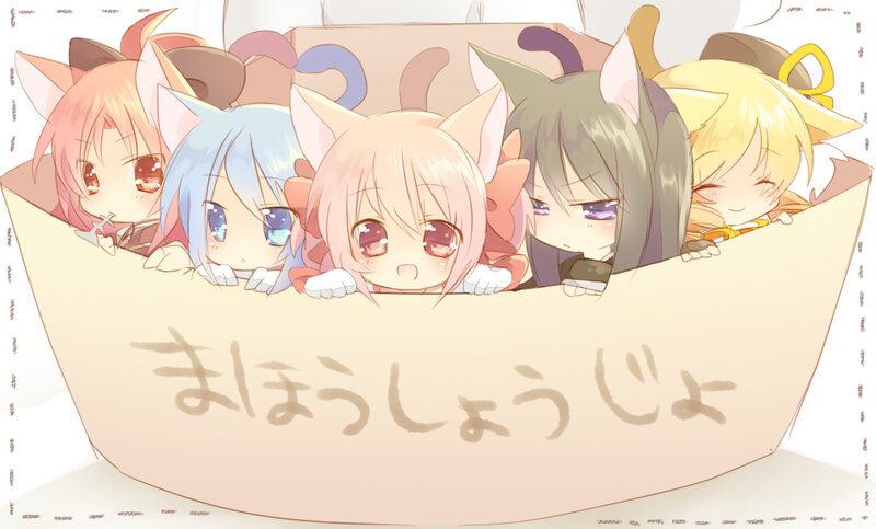 Chibi Anime Girls in Box