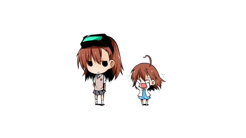 chibi anime girls in school uniforms