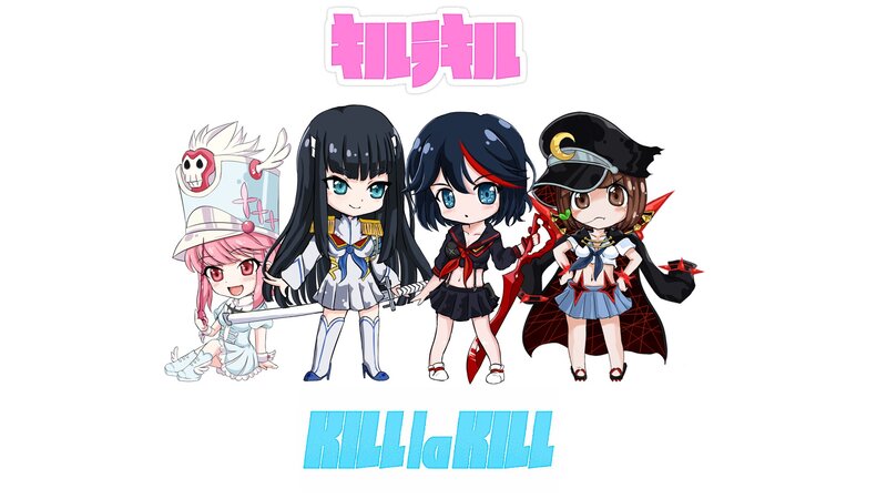 Chibi Anime Girls — Pink, Playful, Swords