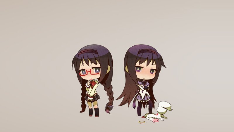 Chibi Anime Girls — Purple