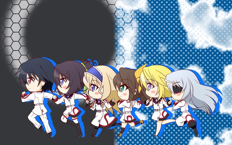 Chibi Anime Girls Running
