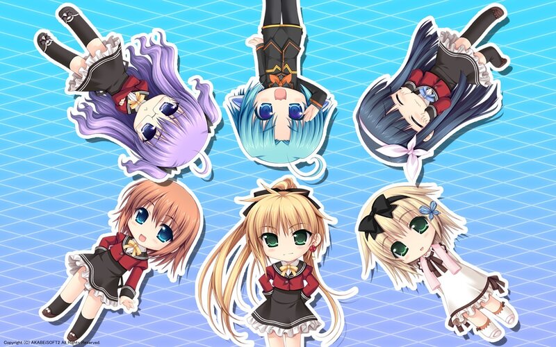 chibi anime girls stickers
