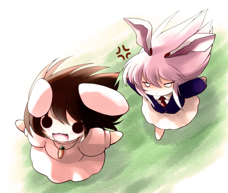 chibi anime girls with bunny ears