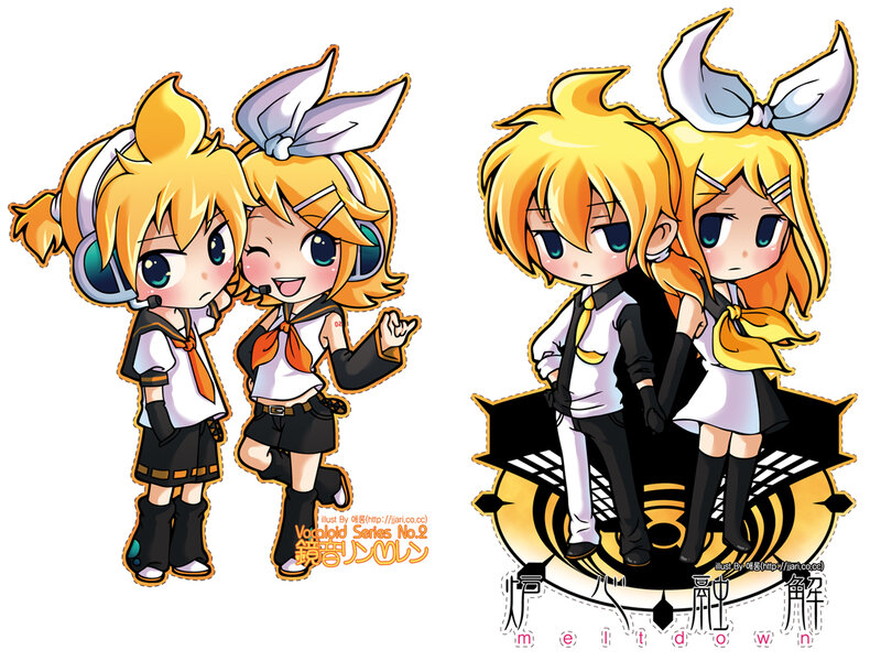 Chibi Anime Twins