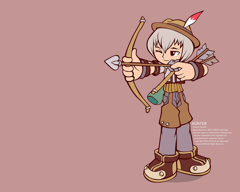 Chibi Archer Character — Brown