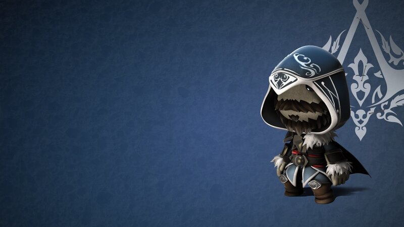 Chibi Assassin Character — Blue, Calm