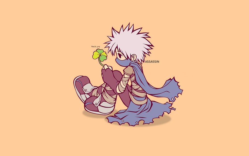chibi assassin with clover