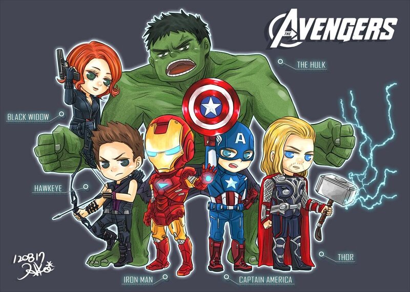 Chibi Avengers Team