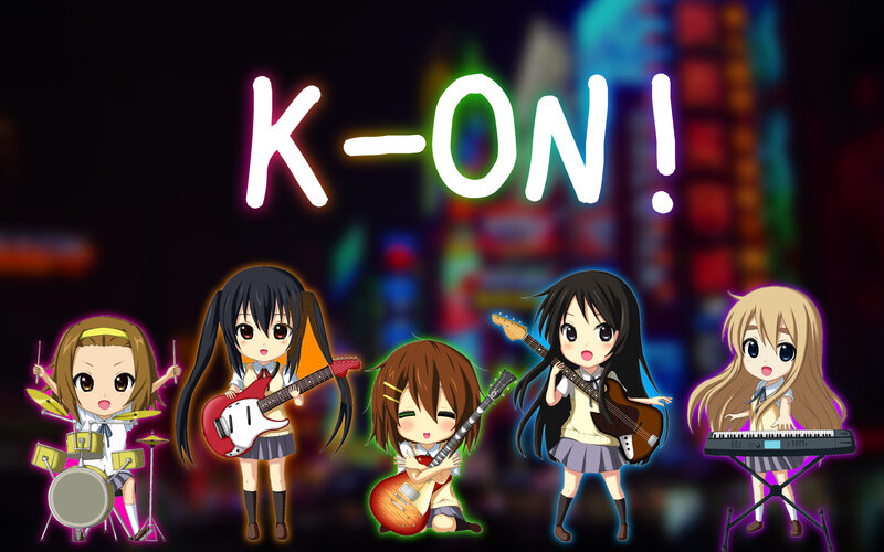 Chibi band performing on stage
