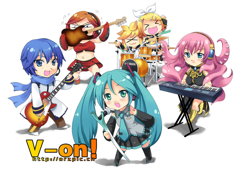 Chibi Band Performing
