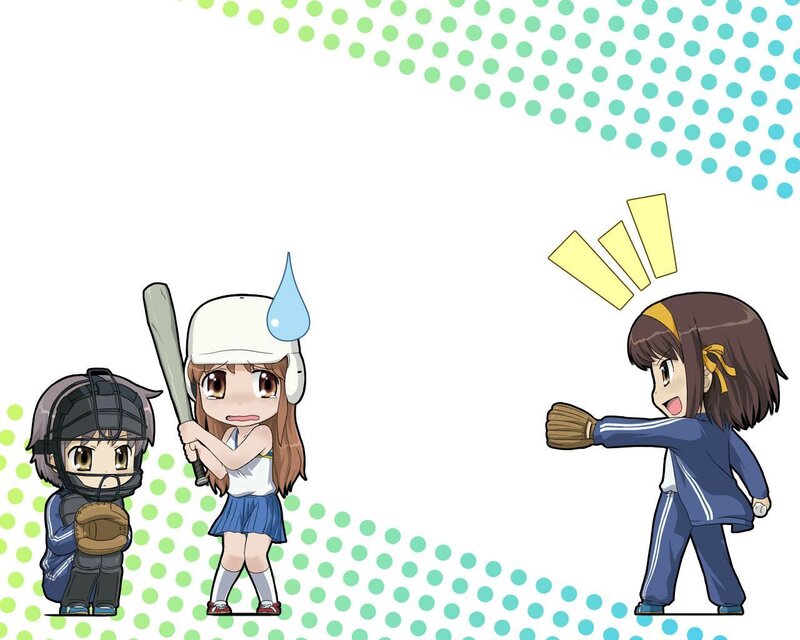 Chibi baseball characters