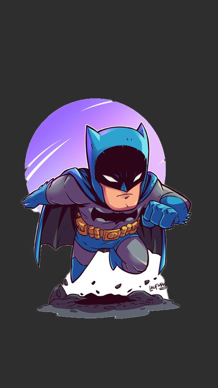 Chibi Batman Character — Blue