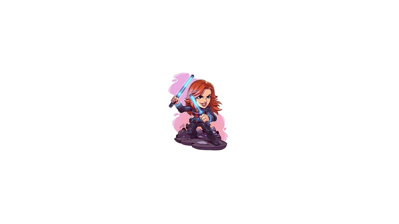 Chibi Black Widow — Confident