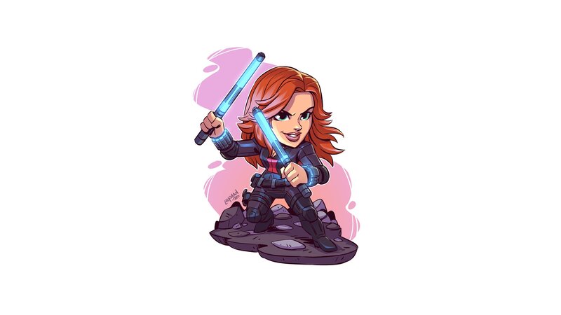 Chibi Black Widow