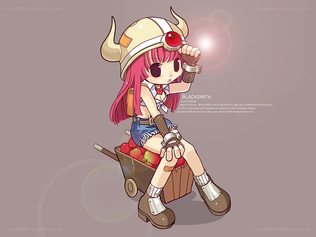 Chibi blacksmith character art