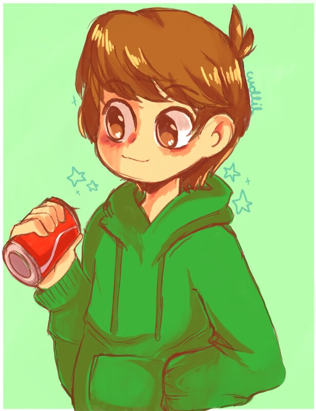 Chibi Boy Holding Can
