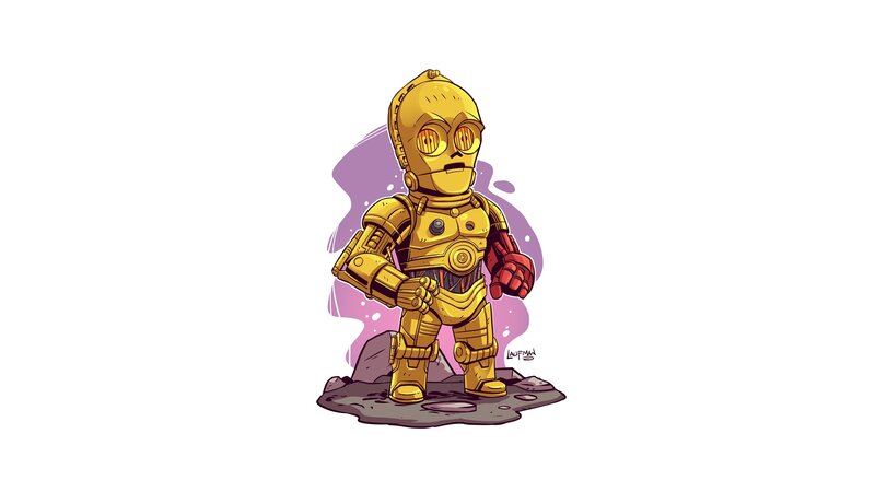 Chibi C-3po Robot
