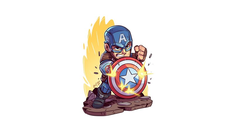 Chibi Captain America