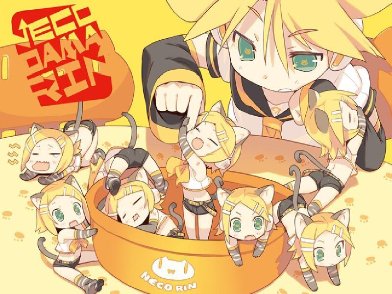 Chibi Cat Characters — Yellow
