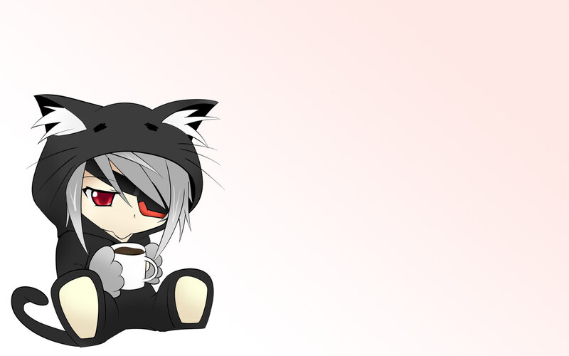 Chibi Cat-costumed Character
