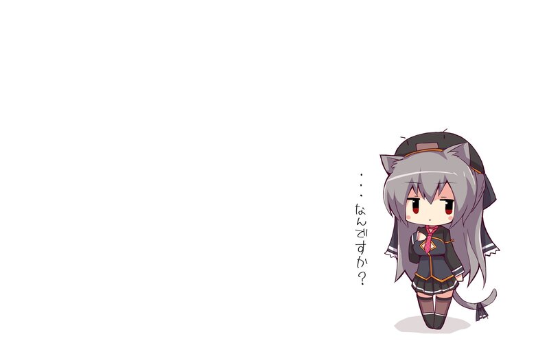 Chibi Cat-eared Girl — Gray